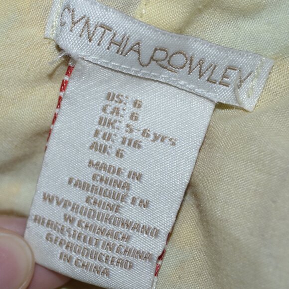 Cynthia Rowley Sunflower Print Cotton Lace Detail Vacation Flower Girl Dress - Picture 2 of 10